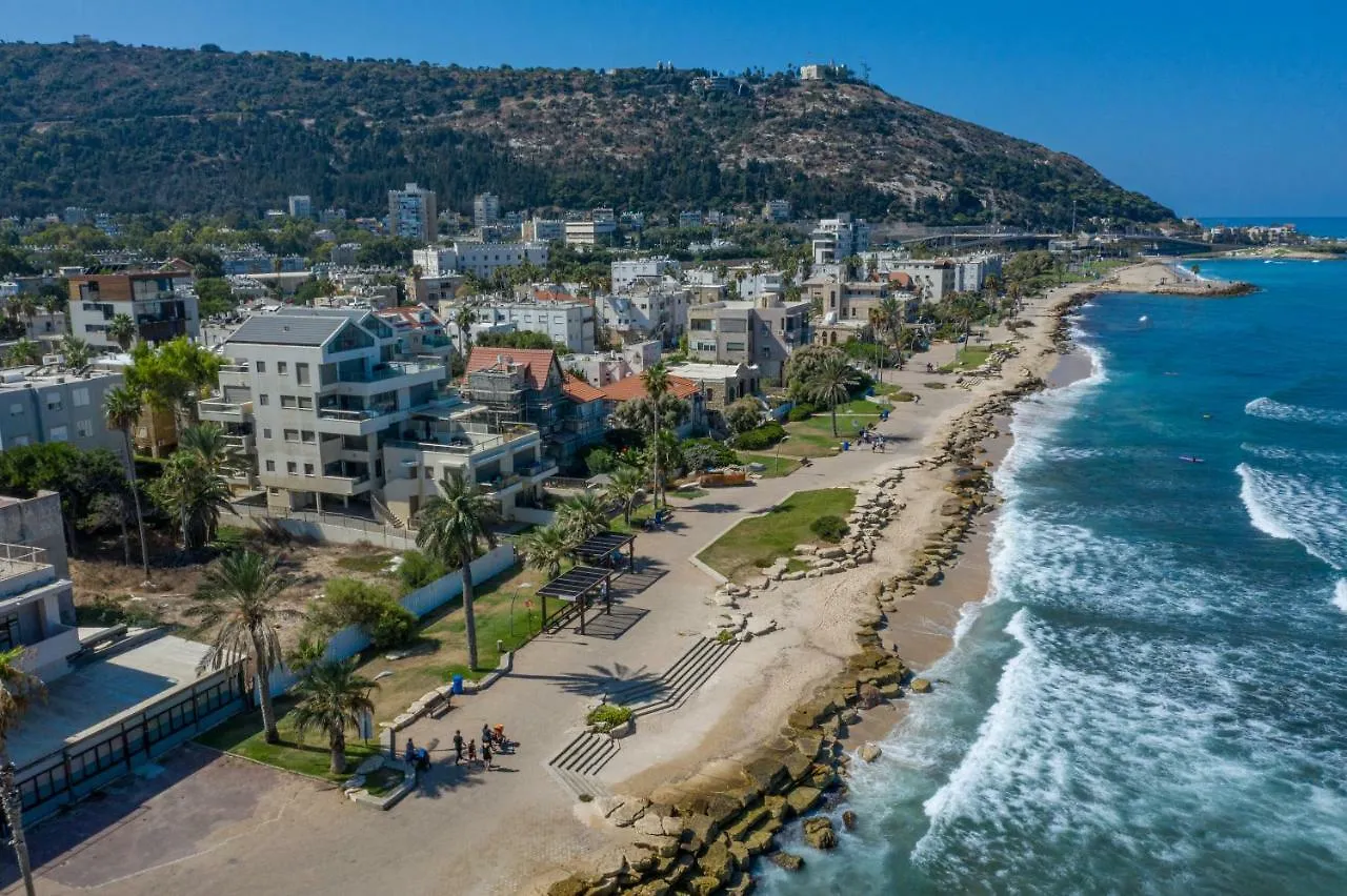 Port City Haifa - Bat Galim Oceanfront Luxury Lägenhet Israel